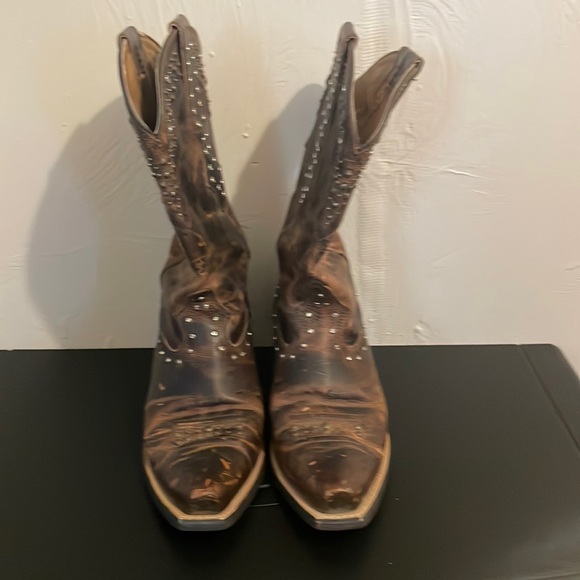 Ariat Women's Rhinestone Western Cowgirl Boot In Sassy Brown Size 7B - Picture 2 of 10